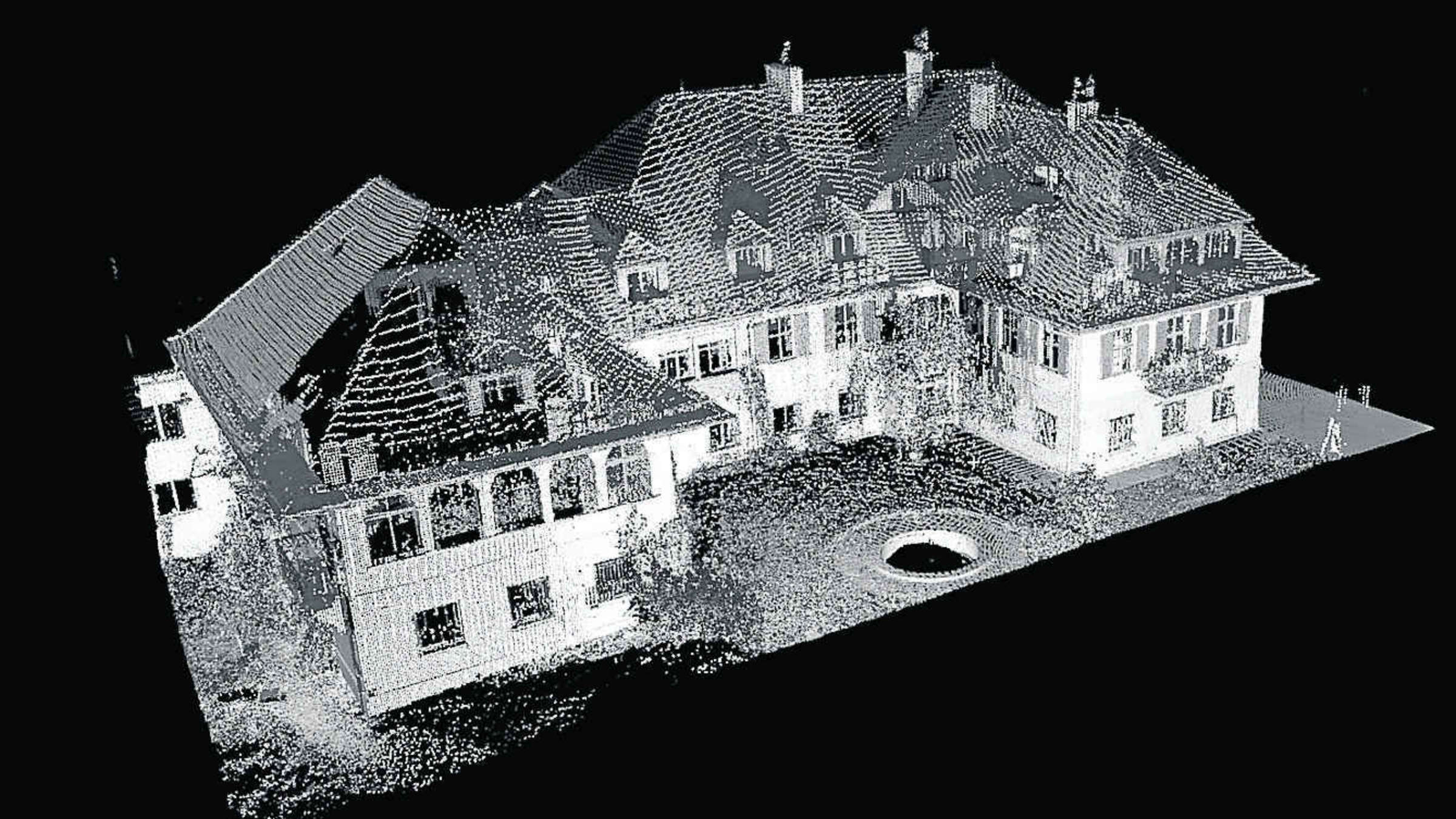 5913402 die villa des einstigen landguts hochried im dreidimensionalen digitalen modell die laser vermessung wird grundlage kommender renovierungsmassnahmen 3nea